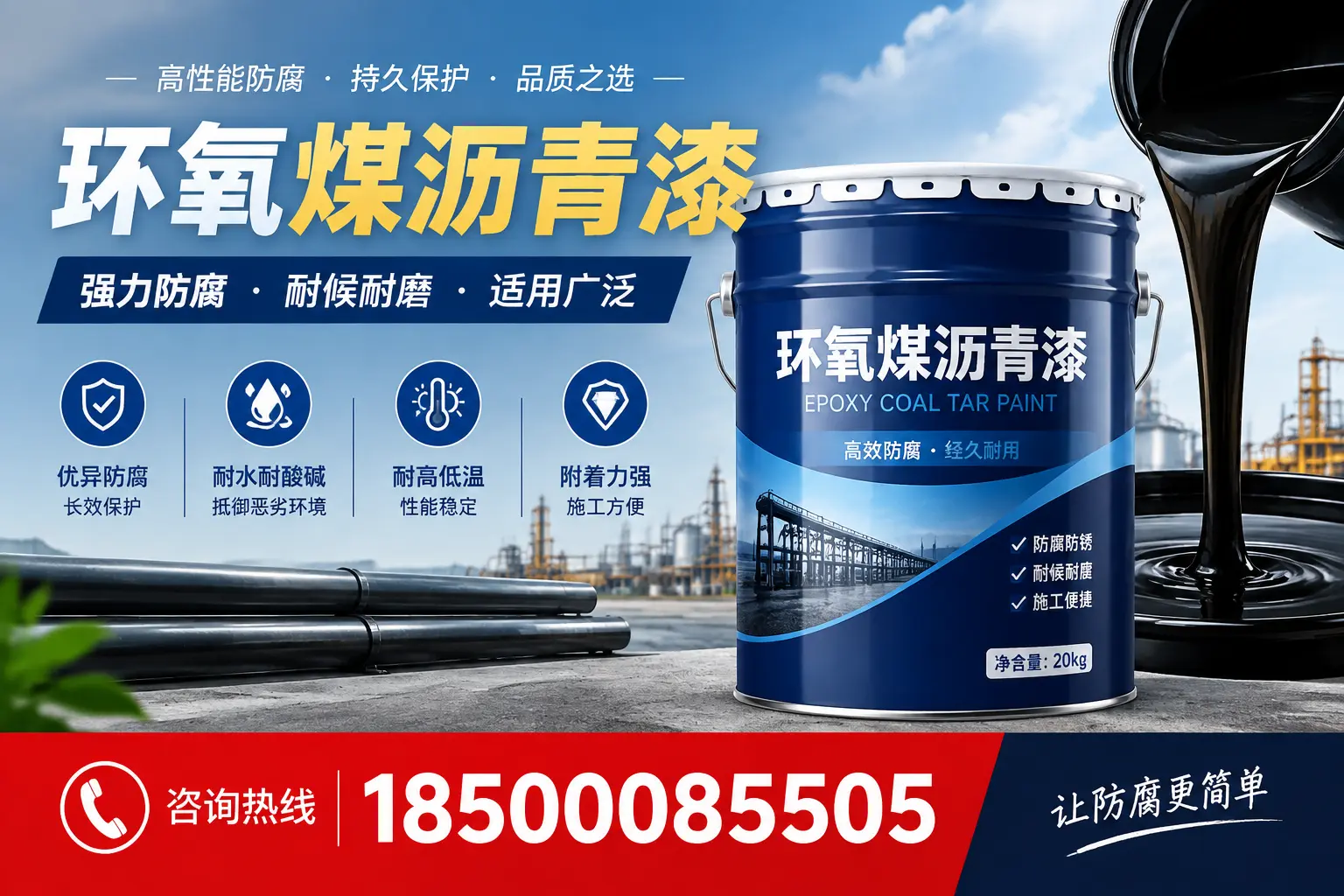 环氧煤沥青漆在不同气候条件下的表现分析,海北适用性