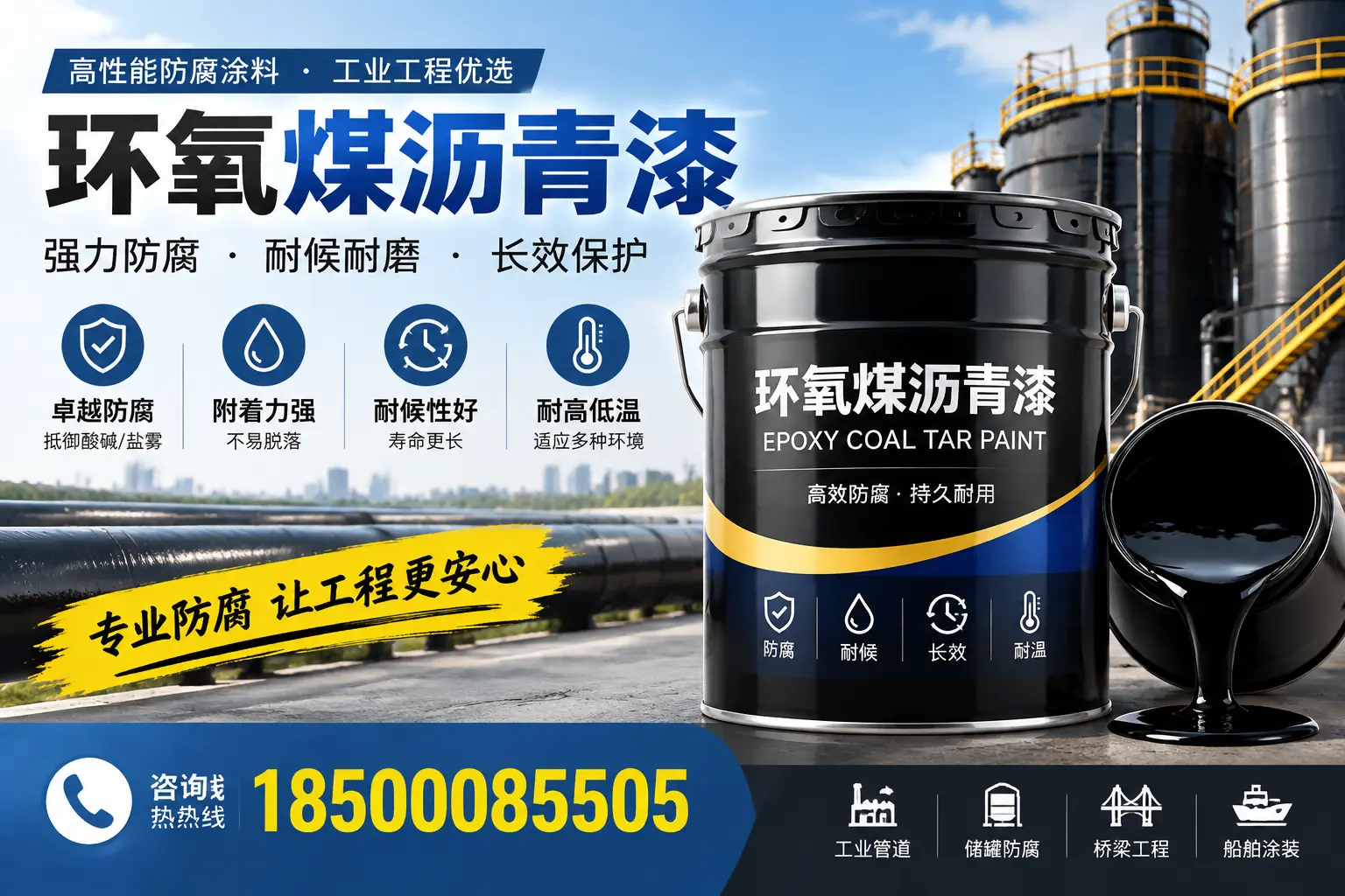环氧煤沥青漆的施工方法与注意事项,确保在海北顺利完成